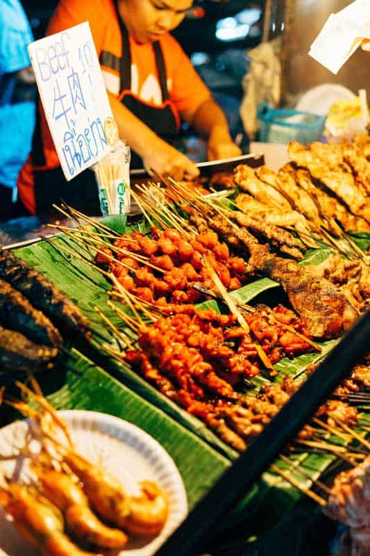 Tasty food at the night market