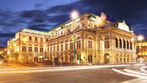 Vienna Opera House at Night