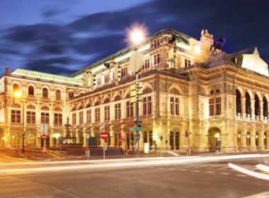 Vienna Opera House at Night