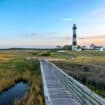 Lighthouse and beach Outer Banks, North Carolina