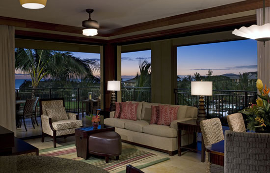 Staying at a vacation villa, such as this one at Koloa Landing Wyndham Grand Resort, offer a place for the family to relax together.