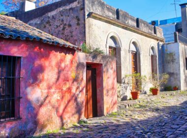 Beautiful streets of Colonia Del Sacaramento in Uruguay