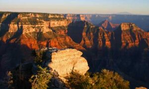 The sun sets on the North Rim of the Grand Canyon. Photo by Rick DuVal