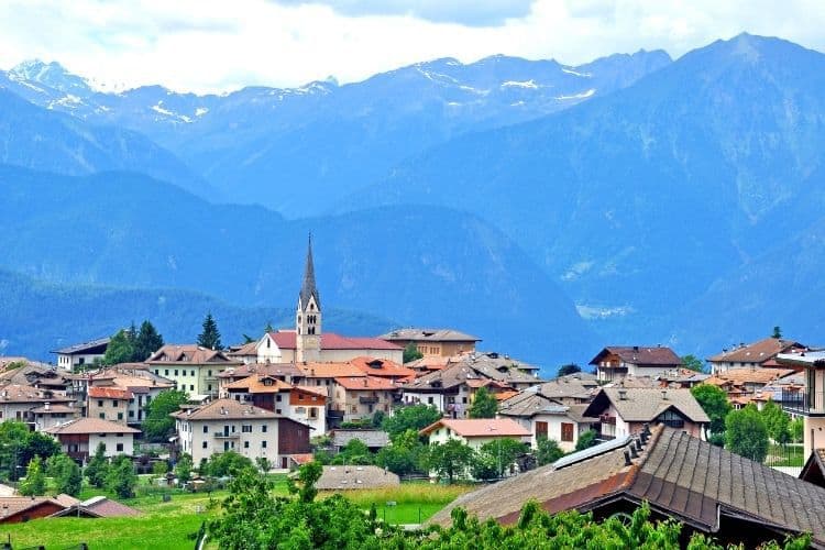 Trentino, Italy is full of charming towns with stunning backdrops