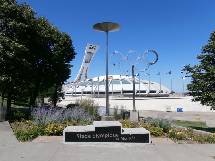 Guided tours are available at Montreal's Olympic Stadium.