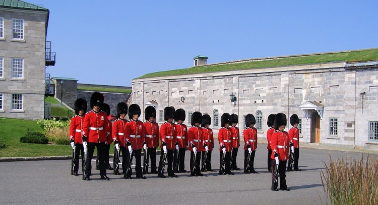 Changing of the guards at La Citadelle de Québec.