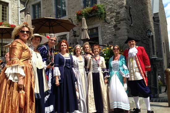 The New France Festival takes place each August in Quebec City, Quebec, and draws some 200,000 visitors. Photo by Janna Grabe