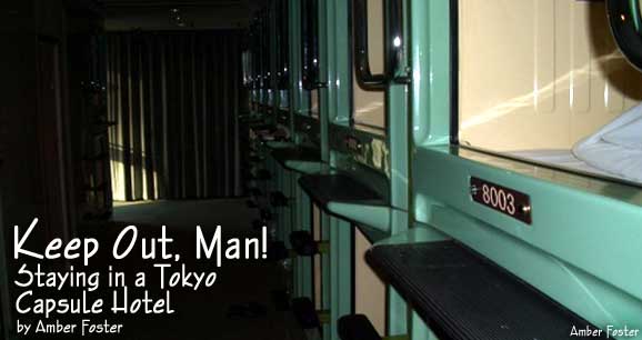 Stay in a capsule hotel in Japan