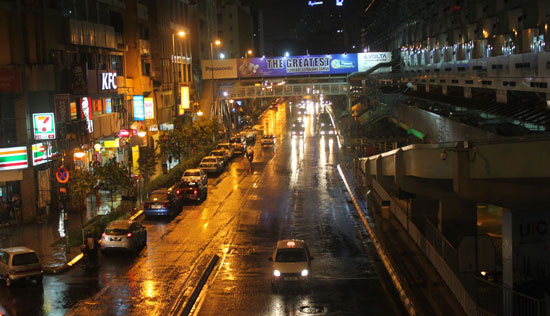 A night view of Kuala Lumpur. It rains often in the tropical city. Photo by Arman Shah/Asiarooms