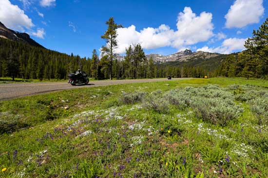 Traveling down Chief Joseph Highway. Photo by Wyoming Tourism