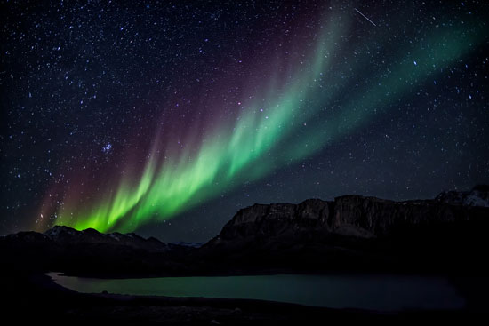 The best time to view the Northern Lights in Greenland is during the winter. Photo by Visit Greenland