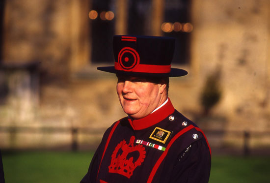 A Yeoman Warder at the Tower of London. Photo by Bob Ecker