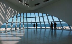 Milwaukee Art Museum's opening sunscreen.