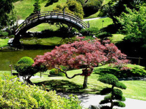 The Huntington Gardens offer picturesque views.