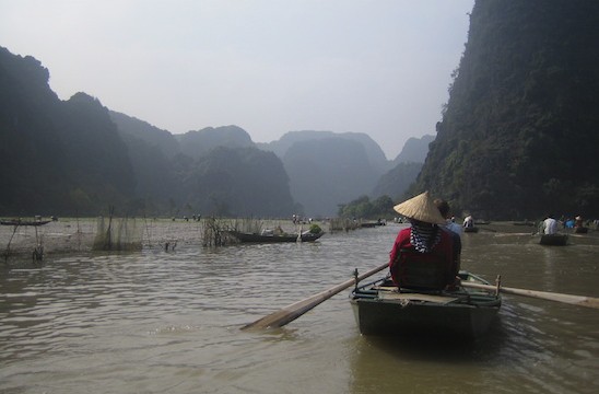 Travel in Vietnam. Exploring the Ngo Dong River, Vietnam