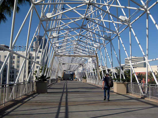 A bridge allows visitors views on foot. Photo by Pat Woods 