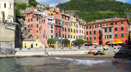 On the beaches of Vernazza, Italy