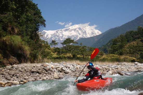 Nepal has some of the best whitewater in the world. There truly is something very magical about paddling in the shadow of the Himalayas.