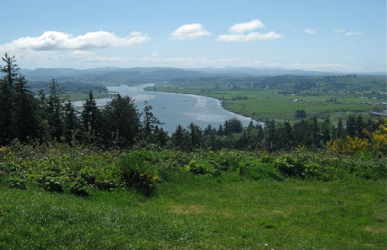 Astoria Hill offers great views of Oregon. 