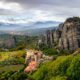 The valley of the Meteora monasteries