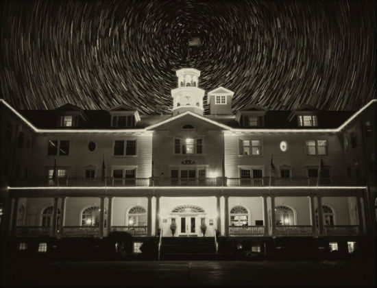 The Stanley Hotel can get a little spooky at night. 