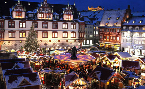 The Coburg Christmas Market in Germany. Photo by GNTO