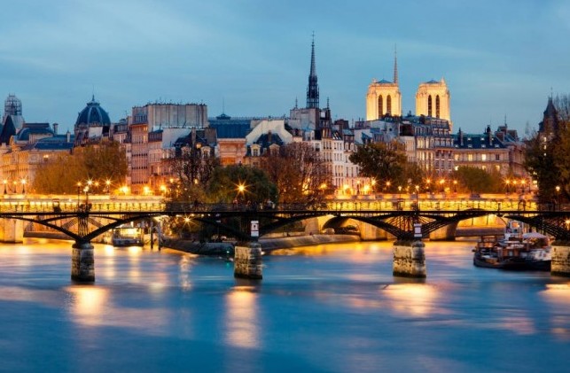 Paris at night.