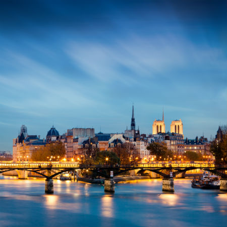 Paris at night.