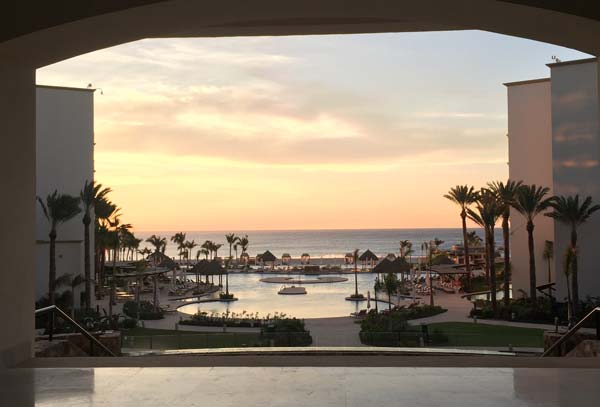 Morning sunrise at Hyatt Ziva Los Cabos. Photo by Janna Graber