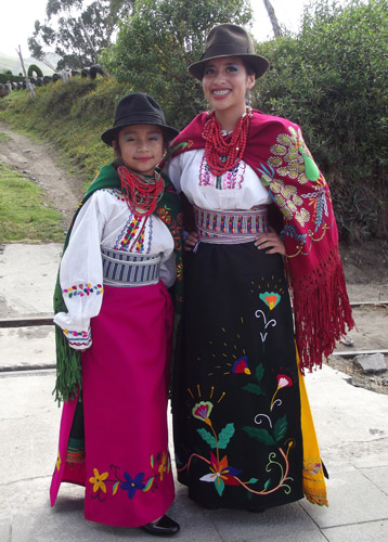 Ecuadorian folkloric dancers perform for the Tren Crucero passengers. Photo by Irene Middleman Thomas