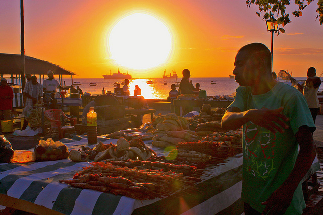 Sunset over Stone Town in Zanzibar. Flickr/G.S. Matthews 