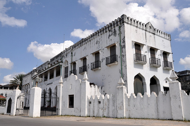 The Sultan of Zanzibar's Palace in the Stone Town section of the island of Zanzibar in Tanzania. Flickr/ Kevin Harber