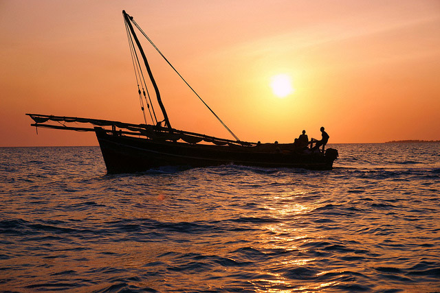 Sunset in Zanzibar. Flickr/mitchpa1984