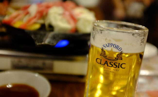 Sapporo Classic Beer. Photo by Andrew Day