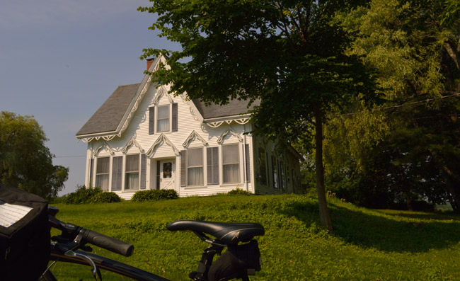 The villages and towns of Maine are filled with beautiful New England homes. 