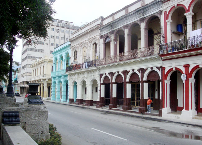 Colorful historic buildings in Cuba. Photo by Ernie Stefley