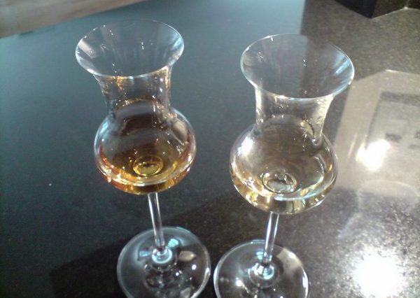 Two different shades of grappa. Photo by Flickr/Italy in SF