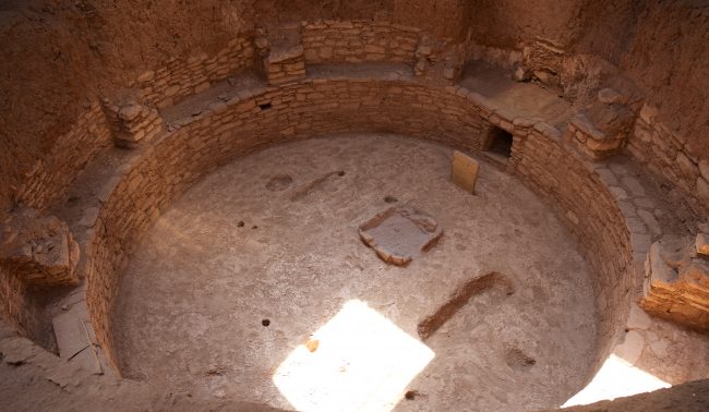 An underground kiva at Mesa Verde National Park. Photo by Jack Bohannan.