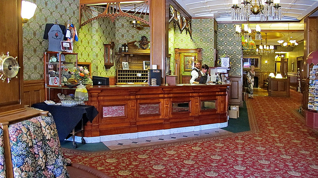 Lobby of the Strater Hotel, Durango, CO. Flickr/Alan English