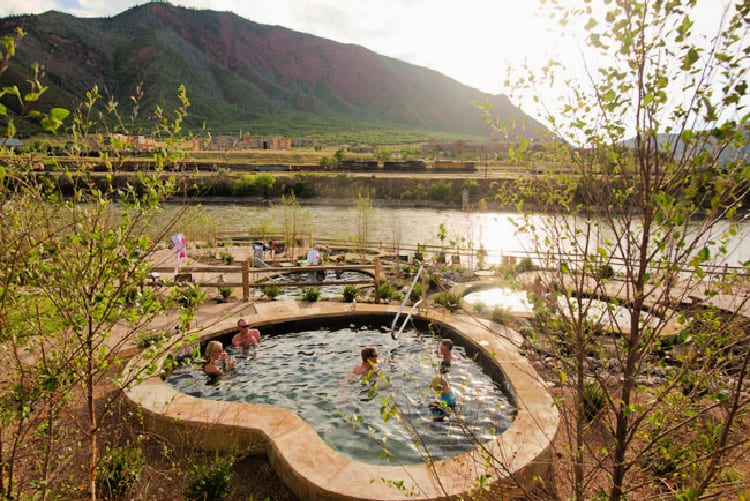 One of the 16 hot springs pools at Iron Mountain Hot Springs. Photo by Jack Affleck