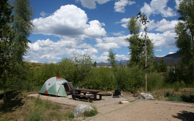 Camping at Green Ridge Campgrounds at Shadow Mountain Lake. Photo by Carrie Dow