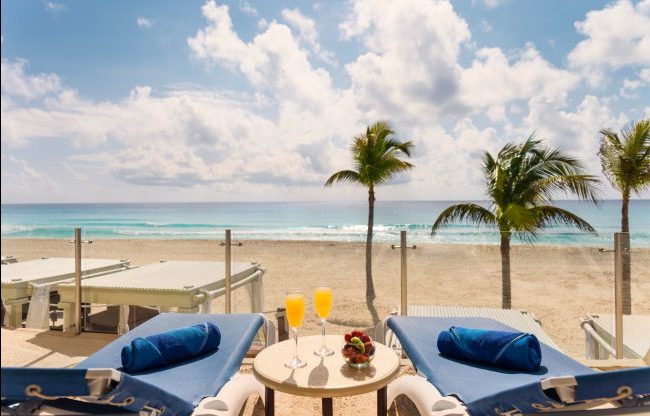 Relaxing on the beach at the Playa Gran Caribe in Cancun, Mexico. Photo courtesy Gran Caribe