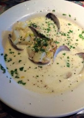 Award-winning clam chowder at The Depot Restaurant. Photo by Debbie Miller Pond