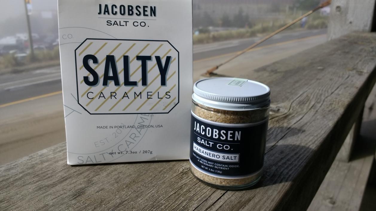 Jacobsen Salt CO. products, photo by Debbie Miller Pond