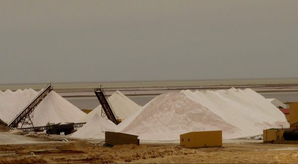 Namibia. Walvis Bay Salt Works. Photo by Jeanne Block