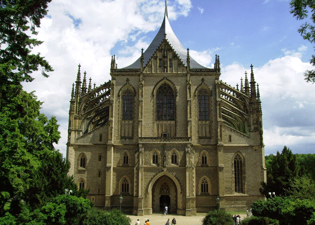 Saint Barbara Cathedral in Kunta Hora, Czech Republic. Photo by Eric D. Goodman