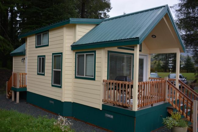 Tiny Home at Sheltered Nook on Tillamook Bay. Photo by Jim Pond