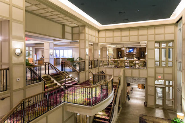 Balcony leading from the lobby to lower level - photo courtesy of DreamMore Resort