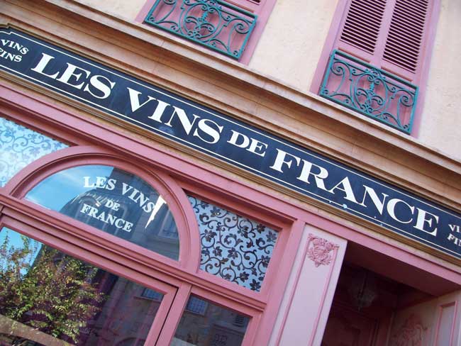 In France at Epcot, you can find fine wines and perfumes. Photo by Janna Graber