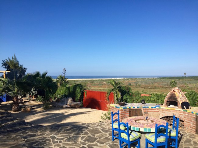 Outdoor BBQ for guests at Baja Beach Oasis, photo by Claudia Carbone